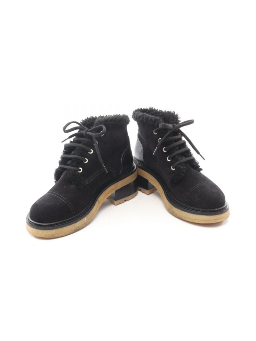 Chanel Boots CC Logo Suede Leather - Picture 3 of 10